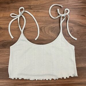 Garage Tie-Strap Crop Top